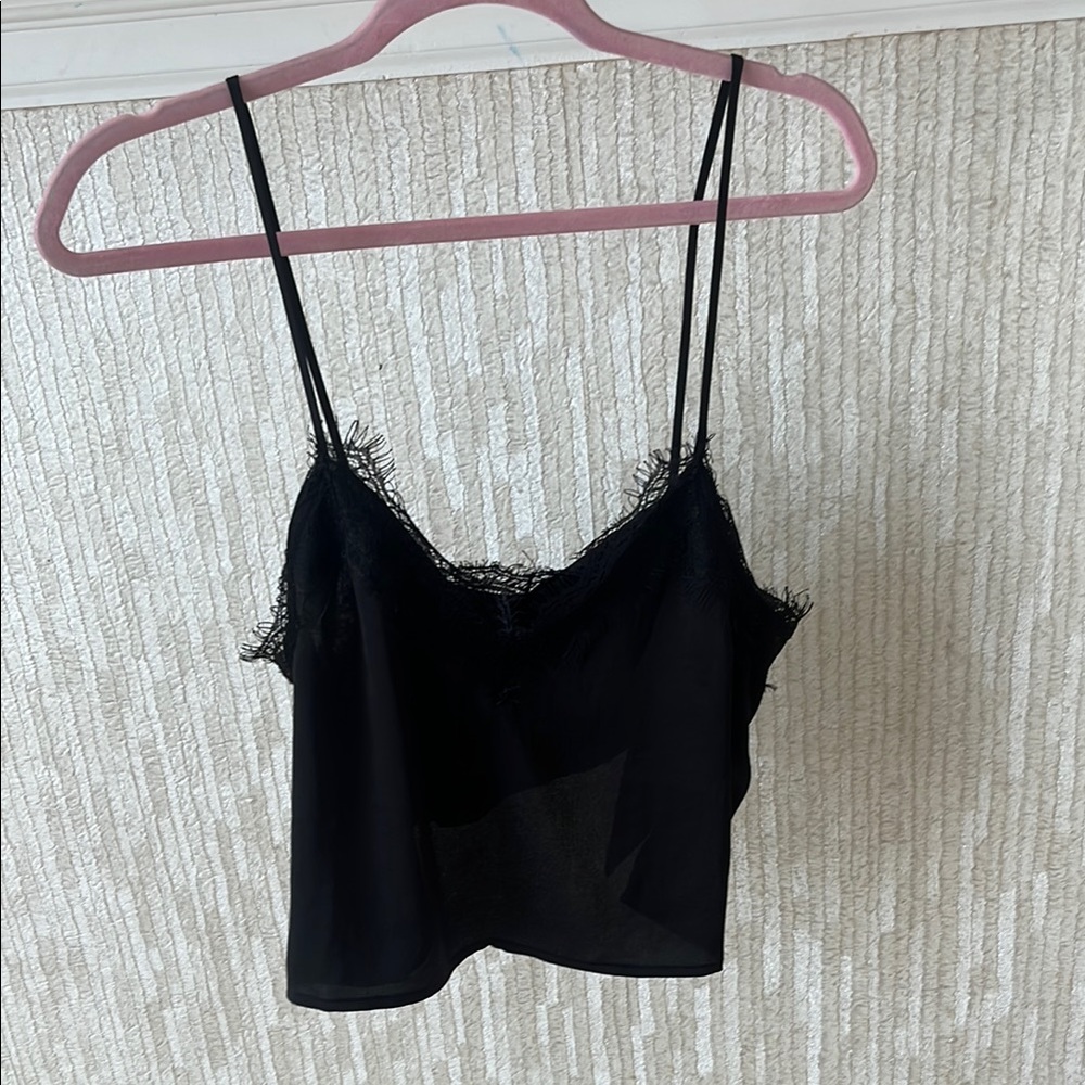 Black Lace Cami Top